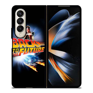 BACK TO THE FUTURE CAR DELOREAON Samsung Galaxy Z Fold 4 Case Cover BACK TO THE FUTURE CAR DELOREAON Samsung Galaxy Z Fold 4 Case Cover