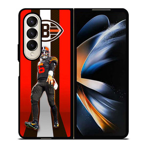 BAKER MAYFIELD CLEVELAND BROWNS NFL 3 Samsung Galaxy Z Fold 4 Case Cover BAKER MAYFIELD CLEVELAND BROWNS NFL 3 Samsung Galaxy Z Fold 4 Case Cover