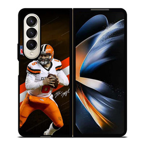 BAKER MAYFIELD CLEVELAND BROWNS NFL Samsung Galaxy Z Fold 4 Case Cover BAKER MAYFIELD CLEVELAND BROWNS NFL Samsung Galaxy Z Fold 4 Case Cover
