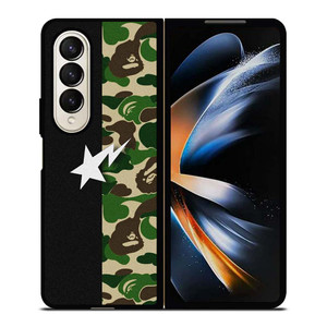 BAPE BAPESTA CAMO Samsung Galaxy Z Fold 4 Case Cover BAPE BAPESTA CAMO Samsung Galaxy Z Fold 4 Case Cover