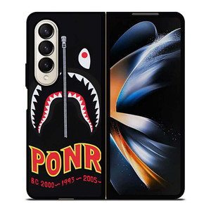 BAPE BATHING APE X PONR Samsung Galaxy Z Fold 4 Case Cover BAPE BATHING APE X PONR Samsung Galaxy Z Fold 4 Case Cover