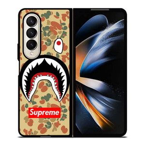 BAPE CAMO SHARK SUPREME Samsung Galaxy Z Fold 4 Case Cover BAPE CAMO SHARK SUPREME Samsung Galaxy Z Fold 4 Case Cover