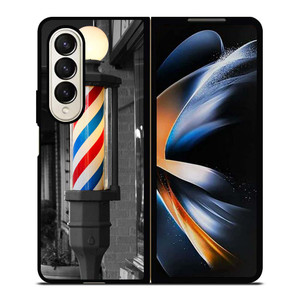 BARBER POLE HAIR CUT Samsung Galaxy Z Fold 4 Case Cover BARBER POLE HAIR CUT Samsung Galaxy Z Fold 4 Case Cover