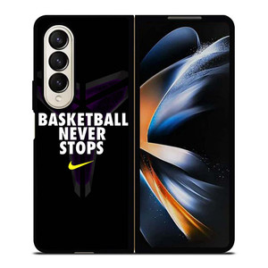 BASKETBALL NEVER STOPS BLACK MAMBA Samsung Galaxy Z Fold 4 Case Cover