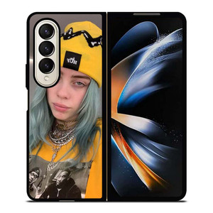 BILLIE EILISH FACE SINGER Samsung Galaxy Z Fold 4 Case Cover BILLIE EILISH FACE SINGER Samsung Galaxy Z Fold 4 Case Cover