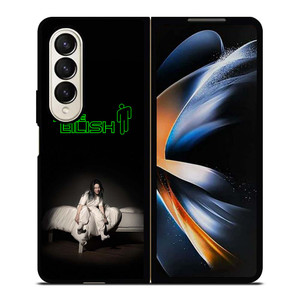 BILLIE EILISH GLOWING LOGO Samsung Galaxy Z Fold 4 Case Cover BILLIE EILISH GLOWING LOGO Samsung Galaxy Z Fold 4 Case Cover
