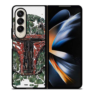 BOBA FETT STAR WARS MOZAIC Samsung Galaxy Z Fold 4 Case Cover BOBA FETT STAR WARS MOZAIC Samsung Galaxy Z Fold 4 Case Cover