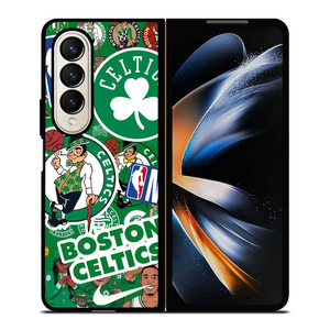 BOSTON CELTICS NBA STICKER BOMB Samsung Galaxy Z Fold 4 Case Cover BOSTON CELTICS NBA STICKER BOMB Samsung Galaxy Z Fold 4 Case Cover