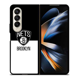 BROOKLYN NETS NBA BLACK WHITE Samsung Galaxy Z Fold 4 Case Cover BROOKLYN NETS NBA BLACK WHITE Samsung Galaxy Z Fold 4 Case Cover