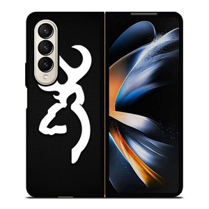 BROWNING ARMS METAL LOGO Samsung Galaxy Z Fold 4 Case Cover BROWNING ARMS METAL LOGO Samsung Galaxy Z Fold 4 Case Cover