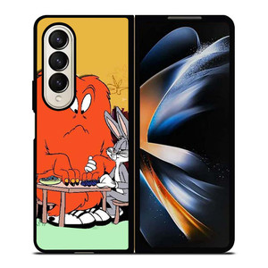 BUGS BUNNY AND GOSSAMER RED LOONEY TUNES Samsung Galaxy Z Fold 4 Case Cover BUGS BUNNY AND GOSSAMER RED LOONEY TUNES Samsung Galaxy Z Fold 4 Case Cover