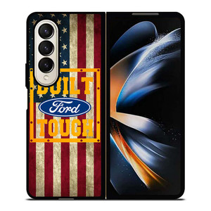 BUILT FORD TOUGH USA FLAG Samsung Galaxy Z Fold 4 Case Cover