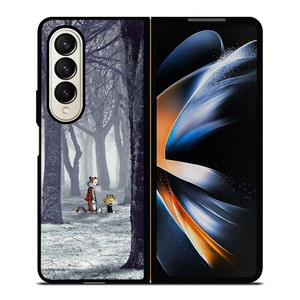 CALVIN AND HOBBES CARTOON Samsung Galaxy Z Fold 4 Case Cover