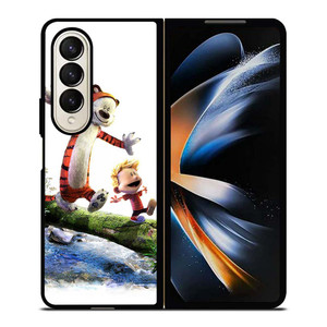 CALVIN AND HOBBES RIVER WOOD Samsung Galaxy Z Fold 4 Case Cover CALVIN AND HOBBES RIVER WOOD Samsung Galaxy Z Fold 4 Case Cover