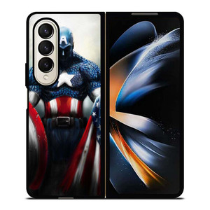 CAPTAIN AMERICA MARVEL ART Samsung Galaxy Z Fold 4 Case Cover CAPTAIN AMERICA MARVEL ART Samsung Galaxy Z Fold 4 Case Cover