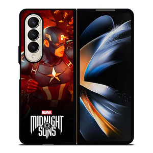 CAPTAIN AMERICA MARVEL MIDNIGHT SUNS Samsung Galaxy Z Fold 4 Case Cover CAPTAIN AMERICA MARVEL MIDNIGHT SUNS Samsung Galaxy Z Fold 4 Case Cover