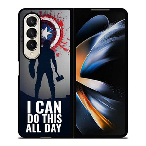 CAPTAIN AMERICA QUOTE Samsung Galaxy Z Fold 4 Case Cover CAPTAIN AMERICA QUOTE Samsung Galaxy Z Fold 4 Case Cover