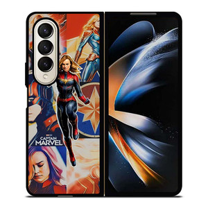 CAPTAIN MARVEL SUPER HERO COLLAGE Samsung Galaxy Z Fold 4 Case Cover CAPTAIN MARVEL SUPER HERO COLLAGE Samsung Galaxy Z Fold 4 Case Cover