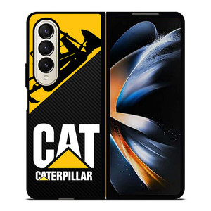 CATERPILLAR CAT BULLDOZER CARBON Samsung Galaxy Z Fold 4 Case Cover CATERPILLAR CAT BULLDOZER CARBON Samsung Galaxy Z Fold 4 Case Cover
