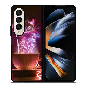 CHESHIRE CAT SMOKE ALICE IN WONDERLAND Samsung Galaxy Z Fold 4 Case Cover CHESHIRE CAT SMOKE ALICE IN WONDERLAND Samsung Galaxy Z Fold 4 Case Cover