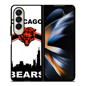 CHICAGO BEARS BAG STRIP Samsung Galaxy Z Fold 4 Case Cover CHICAGO BEARS BAG STRIP Samsung Galaxy Z Fold 4 Case Cover