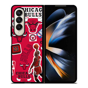 CHICAGO BULLS STICKER BOMB Samsung Galaxy Z Fold 4 Case Cover CHICAGO BULLS STICKER BOMB Samsung Galaxy Z Fold 4 Case Cover