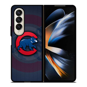 CHICAGO CUBS BEAR ICON Samsung Galaxy Z Fold 4 Case Cover CHICAGO CUBS BEAR ICON Samsung Galaxy Z Fold 4 Case Cover