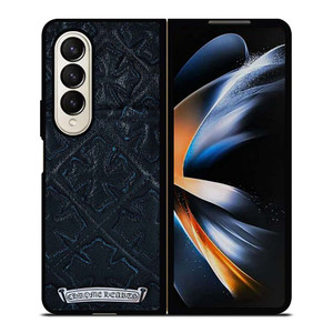 CHROME HEARTS LEATHER Samsung Galaxy Z Fold 4 Case Cover CHROME HEARTS LEATHER Samsung Galaxy Z Fold 4 Case Cover