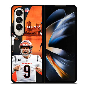 CINCINNATI BENGALS NFL JOE BURROW Samsung Galaxy Z Fold 4 Case Cover