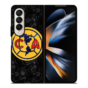 CLUB AMERICA AGUILAS FOOTBALL BLACK Samsung Galaxy Z Fold 4 Case Cover