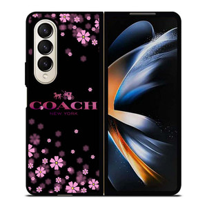 COACH FLOWERS PURPLE Samsung Galaxy Z Fold 4 Case Cover