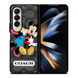COACH MINNIE MICKEY MOUSE KISS Samsung Galaxy Z Fold 4 Case Cover COACH MINNIE MICKEY MOUSE KISS Samsung Galaxy Z Fold 4 Case Cover