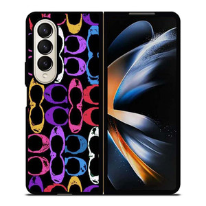 COACH NEW YORK ART LOGO Samsung Galaxy Z Fold 4 Case Cover COACH NEW YORK ART LOGO Samsung Galaxy Z Fold 4 Case Cover