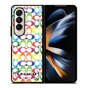 COACH NEW YORK COLORFUL 2 Samsung Galaxy Z Fold 4 Case Cover