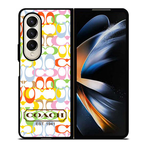 COACH NEW YORK COLORFUL Samsung Galaxy Z Fold 4 Case Cover