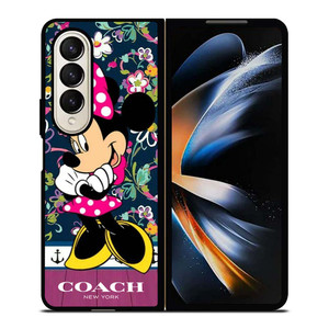 COACH NEW YORK CUTE MICKEY MOUSE Samsung Galaxy Z Fold 4 Case Cover