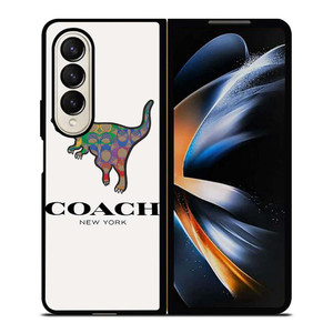 COACH NEW YORK DINOSAUR Samsung Galaxy Z Fold 4 Case Cover
