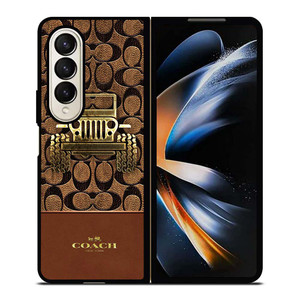 COACH NEW YORK JEEP Samsung Galaxy Z Fold 4 Case Cover COACH NEW YORK JEEP Samsung Galaxy Z Fold 4 Case Cover