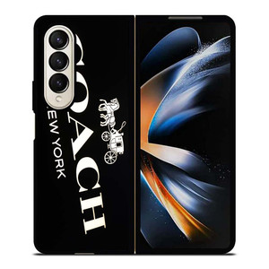 COACH NEW YORK LOGO 3 Samsung Galaxy Z Fold 4 Case Cover