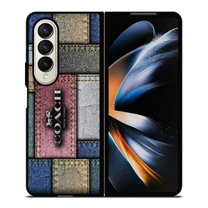 COACH NEW YORK LOGO JEANS  Samsung Galaxy Z Fold 4 Case Cover