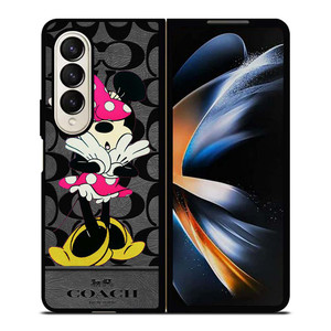 COACH NEW YORK MINNIE MOUSE Samsung Galaxy Z Fold 4 Case Cover COACH NEW YORK MINNIE MOUSE Samsung Galaxy Z Fold 4 Case Cover