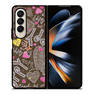 COACH NEW YORK NEW POOPY Samsung Galaxy Z Fold 4 Case Cover
