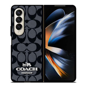 COACH NEW YORK PATTERN 2 Samsung Galaxy Z Fold 4 Case Cover
