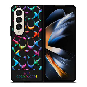COACH NEW YORK RAINBOW 2 Samsung Galaxy Z Fold 4 Case Cover COACH NEW YORK RAINBOW 2 Samsung Galaxy Z Fold 4 Case Cover