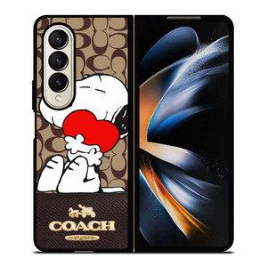 COACH NEW YORK SNOOPY Samsung Galaxy Z Fold 4 Case Cover