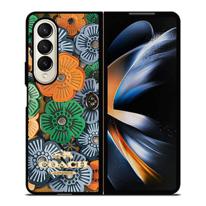 COACH NEW YORK TEA ROSE Samsung Galaxy Z Fold 4 Case Cover COACH NEW YORK TEA ROSE Samsung Galaxy Z Fold 4 Case Cover