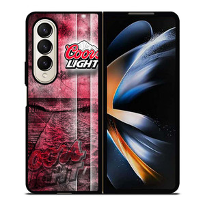 COORS LIGHT BEER LOGO Samsung Galaxy Z Fold 4 Case Cover COORS LIGHT BEER LOGO Samsung Galaxy Z Fold 4 Case Cover