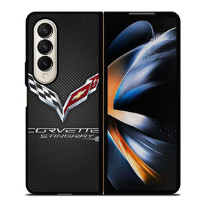 CORVETTE STINGRAY C7 CARBON LOGO Samsung Galaxy Z Fold 4 Case Cover CORVETTE STINGRAY C7 CARBON LOGO Samsung Galaxy Z Fold 4 Case Cover