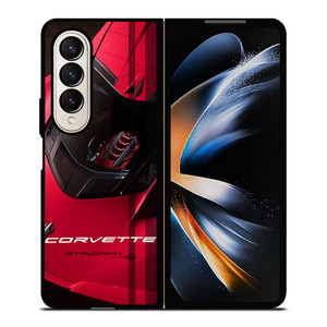 CORVETTE STINGRAY C7 LOGO Samsung Galaxy Z Fold 4 Case Cover CORVETTE STINGRAY C7 LOGO Samsung Galaxy Z Fold 4 Case Cover