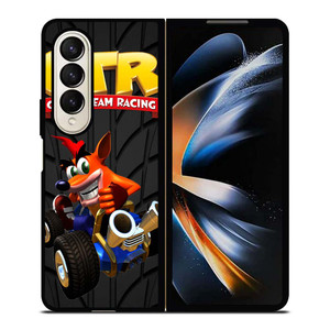 CRASH TEAM RACING BANDICOOT CTR TIRE Samsung Galaxy Z Fold 4 Case Cover CRASH TEAM RACING BANDICOOT CTR TIRE Samsung Galaxy Z Fold 4 Case Cover